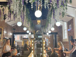 Atelier Hair showing all the hairdressers at work and the space